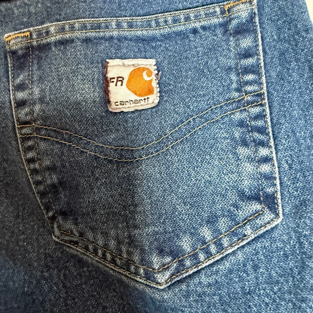 Carhartt‎ FR Flame Resistant Mens Size 42x30 Relaxed Fit Denim Jeans Blue Work